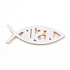 (Defective Closeout Sale: Scratched)Waterproof 3D Jesus Fish ABS Plastic Self Adhesive Stickers AJEW-XCP0002-02-2