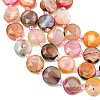 Natural Fire Crackle Agate Beads Strands G-C116-A192-01-4