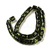 Handmade Dichroic Foil Glass Beads Strands DICH-U001-09D-2