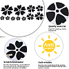 4 Sheets 2 Colors Flower PVC Waterproof Car Stickers DIY-GF0008-94B-6