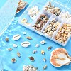6 Styles Natural Mixed Cowrie Shell Beads Sets BSHE-YW0001-05-6