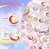 30Pcs 6 Colors Alloy Enamel Cartoon Pendants ENAM-CJ0002-79-2