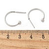 201 Stainless Steel Stud Earring STAS-C117-06B-P-3