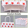 Kraft Paper Star Printed Bags with Handles ABAG-WH20013-08C-5