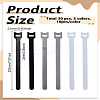 30Pcs 3 Colors Reusable Nylon with Polyester Cable Ties FIND-LP0006-55-2
