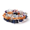 Chip Natural Gemstone Beaded Stretch Bracelets Sets X-BJEW-JB05700-1
