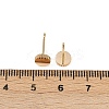Brass Stud Earrings for Women EJEW-G441-03G-5