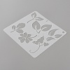 20Pcs 20 Styles Square PET Plastic Drawing Painting Stencils Templates. with 1Pc Binder Ring DIY-WH0430-363-2
