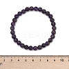 Natural Amethyst Beaded Stretch Bracelets BJEW-D446-B-47-6