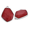 Faceted Glass Pendants PALLOY-N167-01-03P-RS-3