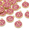 Golden Plated Alloy Enamel Charms X-ENAM-S118-08N-4