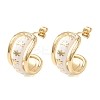Rack Plating Brass Enamel Stud Earrings KK-CBAB1AF-38A-G-4