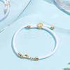 1pc Adjustable Nylon Cord Slider Bracelets for Women BJEW-LP0001-33P-G-3