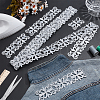 Sew on Ethnic Style Embroidery Flower Polyester Hollow Lace Ribbons OCOR-WH0109-343B-4