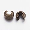 Brass Crimp Beads Covers X-KK-H289-NFAB-NF-2