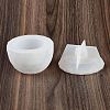 Faceted Round DIY Candle Cup Silicone Molds DIY-Q037-07B-5