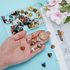 70Pcs 7 Colors Tibetan Style Bead Caps TIBE-PH0002-32-3