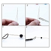 Tarnish Resistant Stainless Steel Collapsible Big Eye Beading Needles X-SENE-PW0013-02U-2