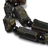 Natural Green Tourmaline Beads Strands G-G344-B01-01-4