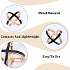 2Pcs 2 Colors Alloy Enamel Scarf Ring Clip for Women AJEW-CY0001-71-5