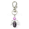 Angel Glass Pendant Decoration HJEW-JM01557-02-1