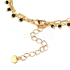 2 Layered Brass Curb Chains Anklets AJEW-AN00311-03-3