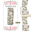 Polyester Flower Embroidery Lace Trim OCOR-WH0090-88-2