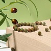 100Pcs 8mm Natural Unakite Round Beads DIY-LS0002-18-6