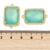 Rack Plating Brass Micro Pave Cubic Zirconia Pendants KK-R165-07G-4