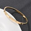 304 Stainless Steel Rhinestone Bangles for Women BJEW-Z092-05G-1
