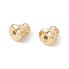 Rack Plating Brass Ear Nuts X-KK-G433-03LG-1