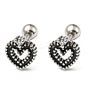 304 Stainless Steel Stud Earrings EJEW-Z034-13AS-1