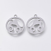 Non-Tarnish 201 Stainless Steel Pendants STAS-S110-024P-1