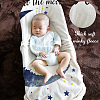 Polyester Baby Monthly Milestone Blanket for Boy and Girl AJEW-WH0407-001-4
