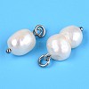 Natural Baroque Keshi Pearl Cultured Freshwater Pearl Pendants LS-PEAR-Q013-01C-3