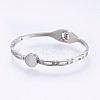 304 Stainless Steel Bangles BJEW-P223-11-3