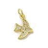 Real 18K Gold Plated Brass Pave Cubic Zirconia Pendants KK-M283-04A-01-1