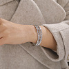 Witch Knot Hollow Out 304 Stainless Steel Cuff Bangles for Women FS-WG44EC4-01-2