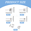 120Pcs 304 Stainless Steel Post Stud Earring Settings STAS-ME0001-29-2