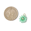 Handmade Polymer Clay & Glass Seed & Brass Pendants PALLOY-MZ00840-08-2