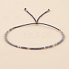 Adjustable Glass Seed Bead Slider Bracelets for Women VT9382-58-1