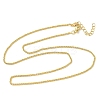 1.5MM Brass Wheat Chain Necklaces for Women NJEW-K271-14G-2