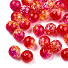 Transparent Crackle Acrylic Beads CACR-N002-09A-2