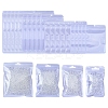 40Pcs 4 Styles Macaron Color Plastic Yin-yang Resealable Bags OPP-FS0001-18A-1