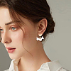 20Pcs Brass Stud Earring Findings KK-BBC0027-55-5