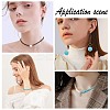 Synthetic Turquoise & Magnesite Round Beads TURQ-SC0001-04-6