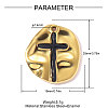 304 Stainless Steel Enamel Pendants STAS-OY011-61G-2