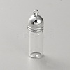 Clear Glass Wish Bottle Pendants FIND-WH0432-82B-P-1