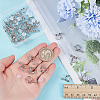 40Pcs Brass Screw Clip Earring Converter KK-ME0001-27P-3