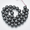 Non-magnetic Synthetic Hematite Beads Strands LS-G-Q892-12mm-3